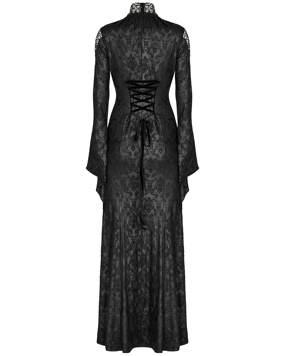 WQ-618 Baroque Gothic Dark Vine Gothic Witch Maxi Dress