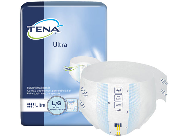 Tena Ultra Stretch Briefs Size Large/XL Case/72 (2 bags of 36