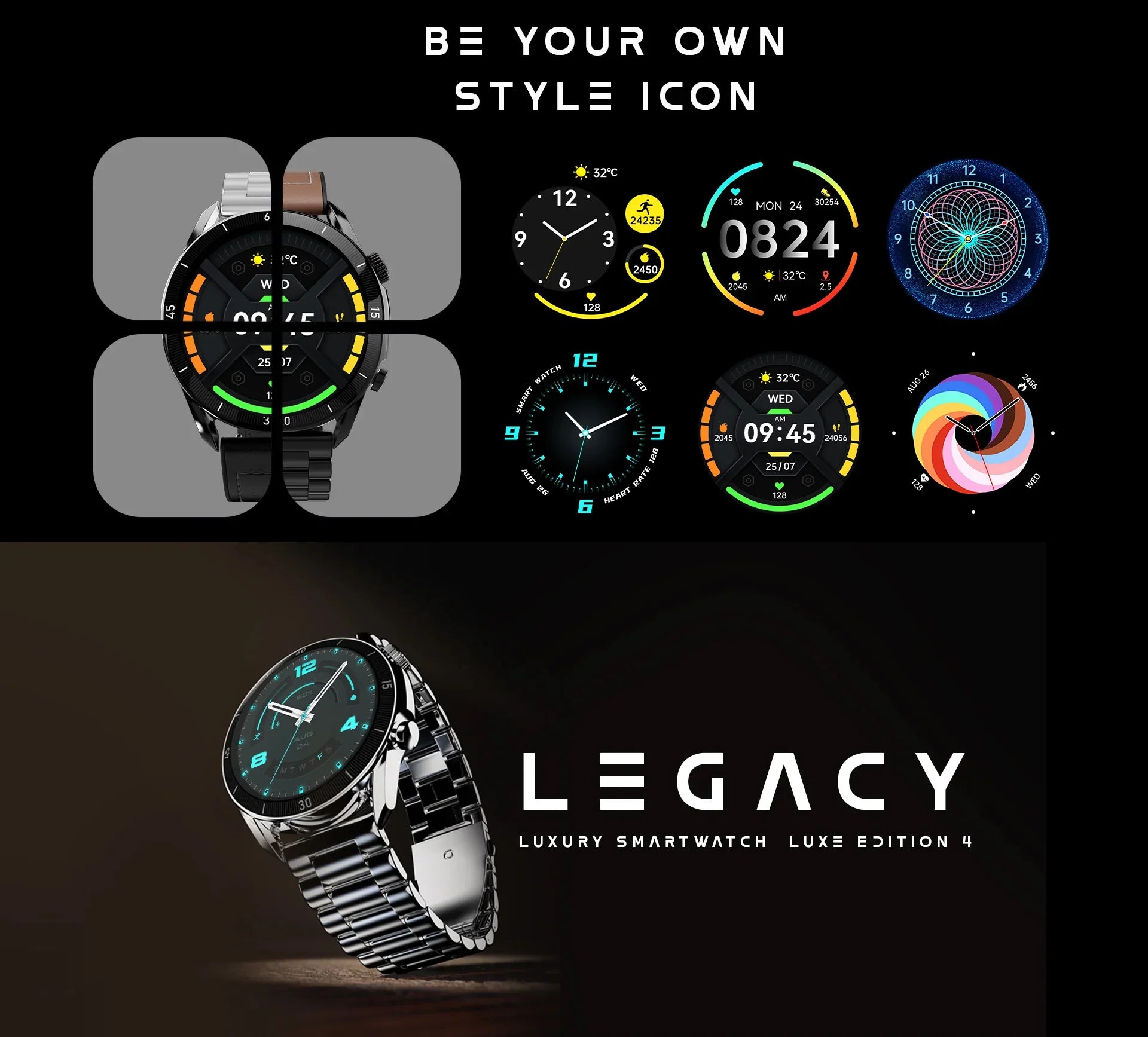 Fire-Boltt Legacy Smartwatch IP68 Water Resistant