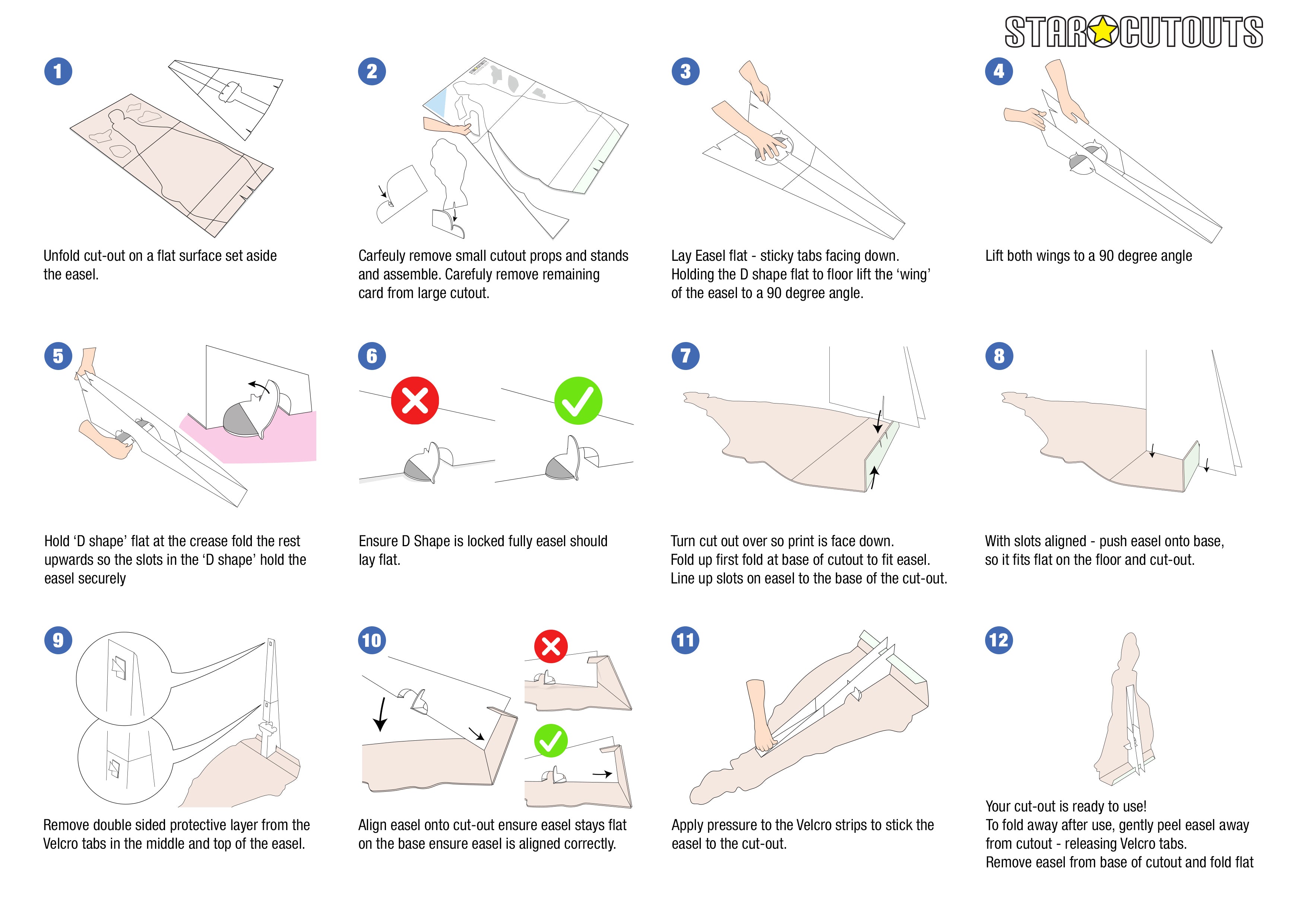 Star Party Six Pack Instructions