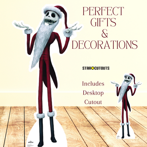 Jack Skellington Santa Suit The Nightmare Before Christmas Cardboard Cutout