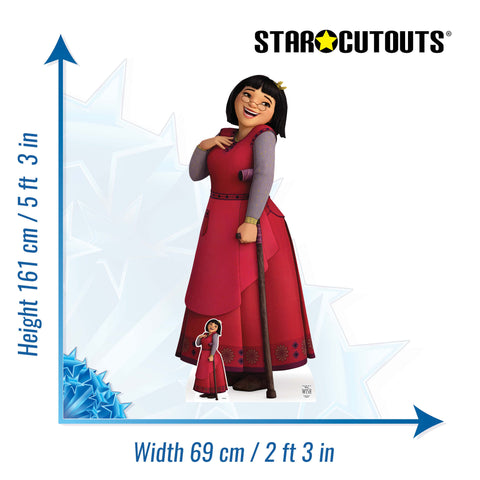 SC4399 Asha Legend of the Wishing Star WISH Cardboard Cut Out Height 1 –  Star Cutouts