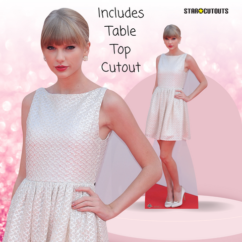 CS670 Taylor Swift (White Dress) Height 182cm Lifesize Cardboard