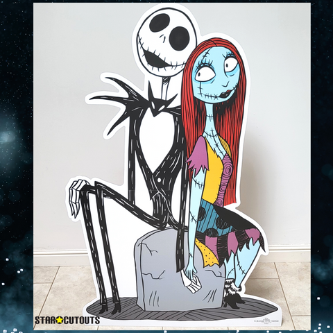 JACK AND SALLY SKELLINGTON CARDBOARD CUTOUT IN ROOM