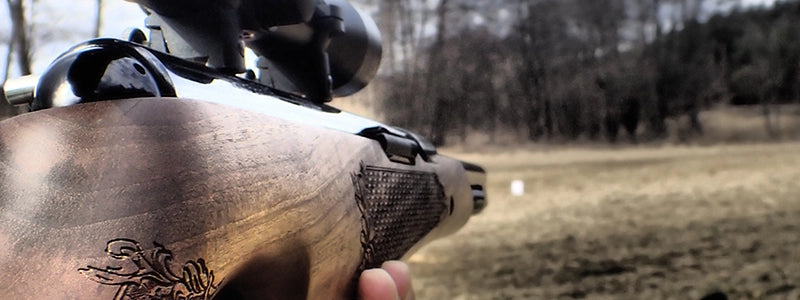 Shooting airguns for target or hunting outdoors