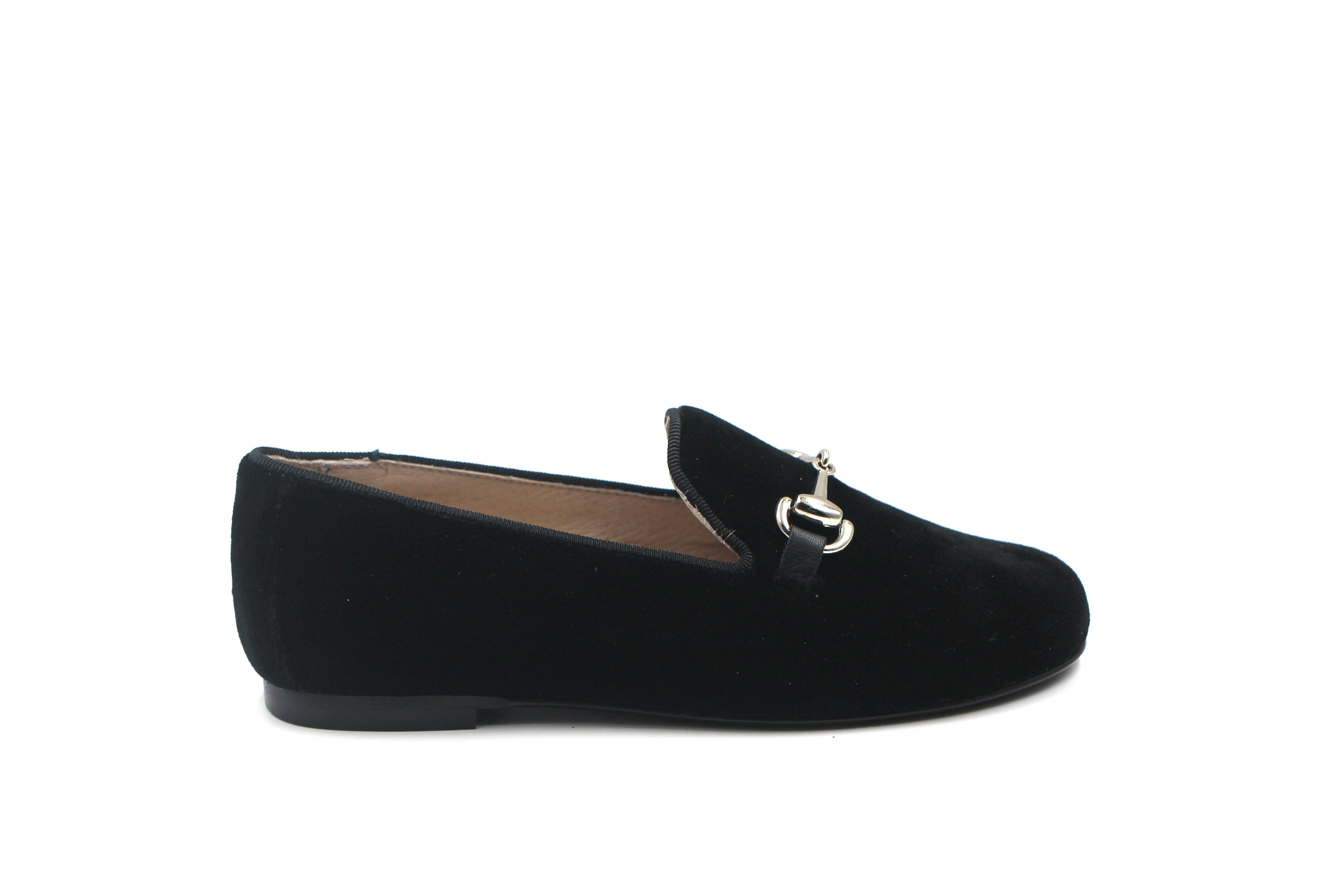 Don Louis Black Velvet Smoking Shoe with Chain – Hal Outlet