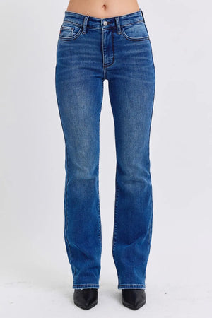 Judy Blue Full Size Run Mid-Rise Bootcut Jeans with Thermal Lining - Zen Den Home Goods
