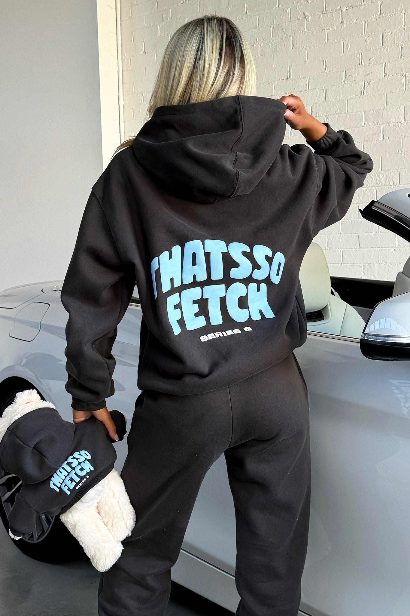 Series 5 Hoodie - Charcoal/Blue - Thats So Fetch UK product image