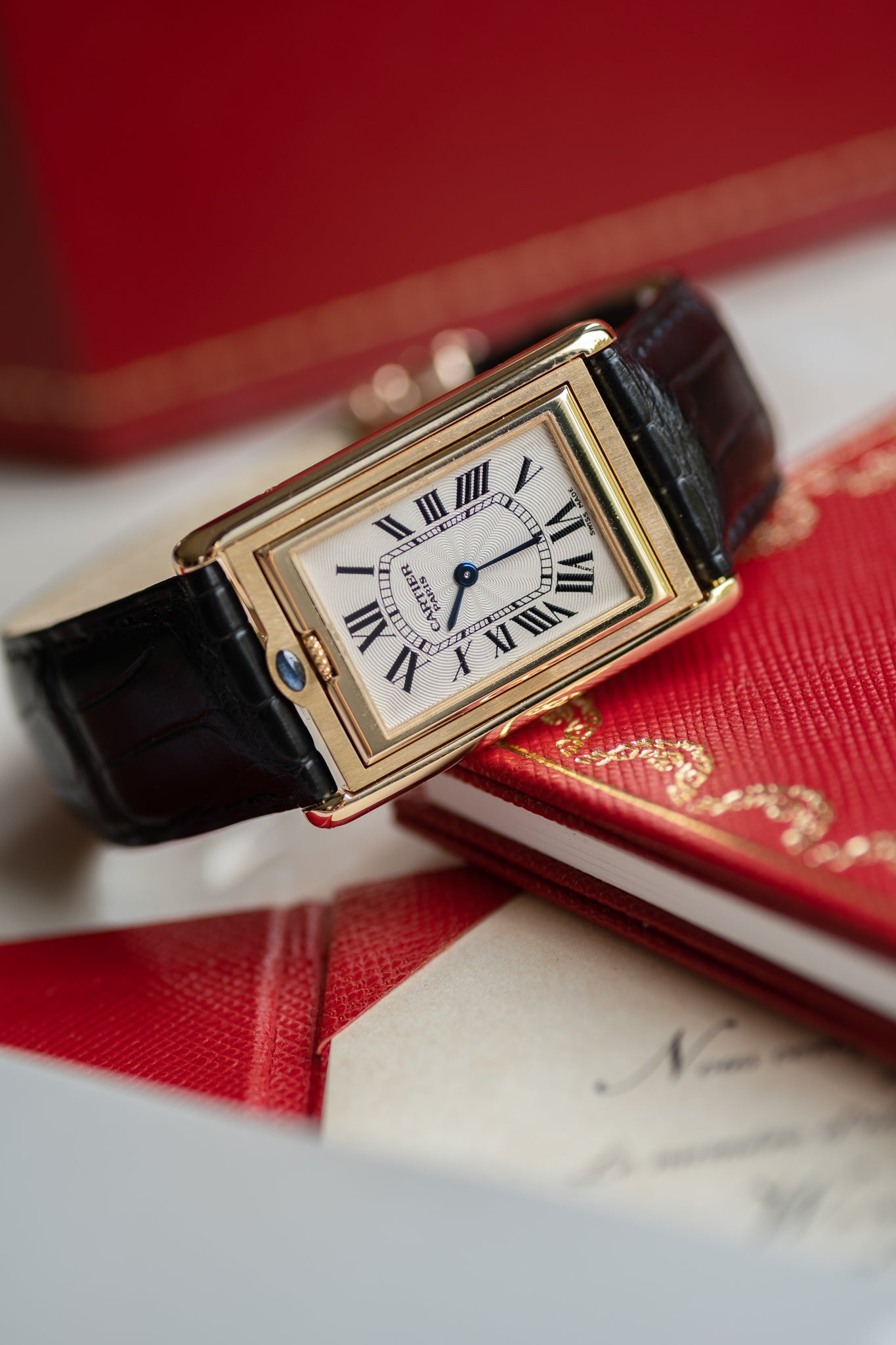 Cartier Tank Basculante CPCP Millenium Limited Edition in Yellow Gold ...