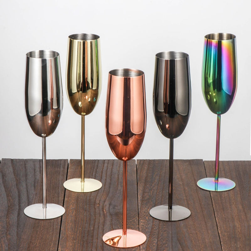 Stainless Steel Martini Glasses - The Stainless Sipper