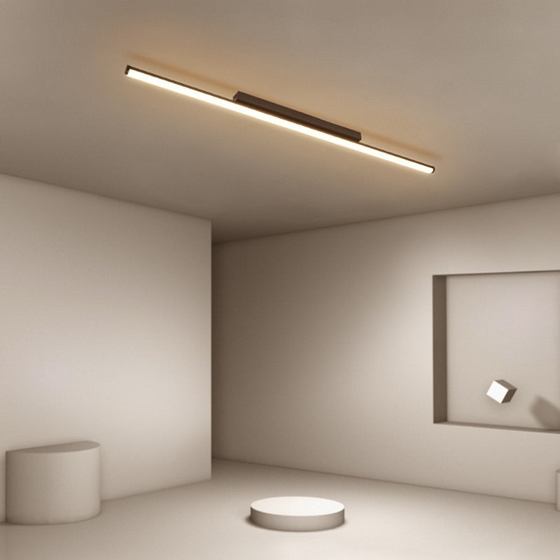 Black Led Bar Flush Mount Ceiling Light  Modern Ceiling Lamps For Kitchen  Dining Room Bedroom