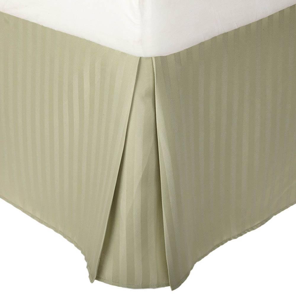 Striped 1500 Series Microfiber Bed Skirt