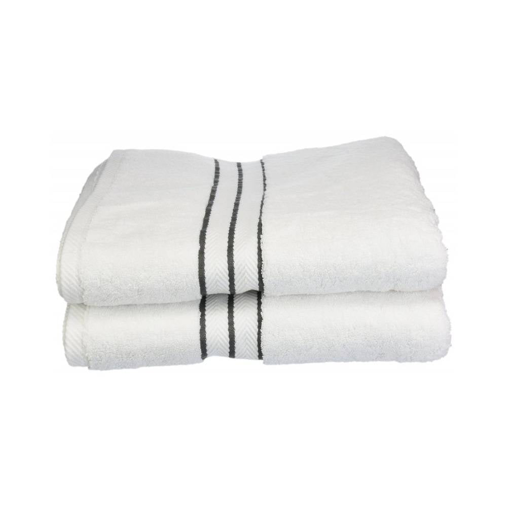 900 GSM Hotel Collection 2 Piece Long Staple Combed Cotton Bath Towel Set