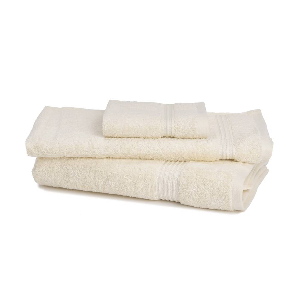 600 GSM 3-Piece Long Staple Combed Cotton Towel Set