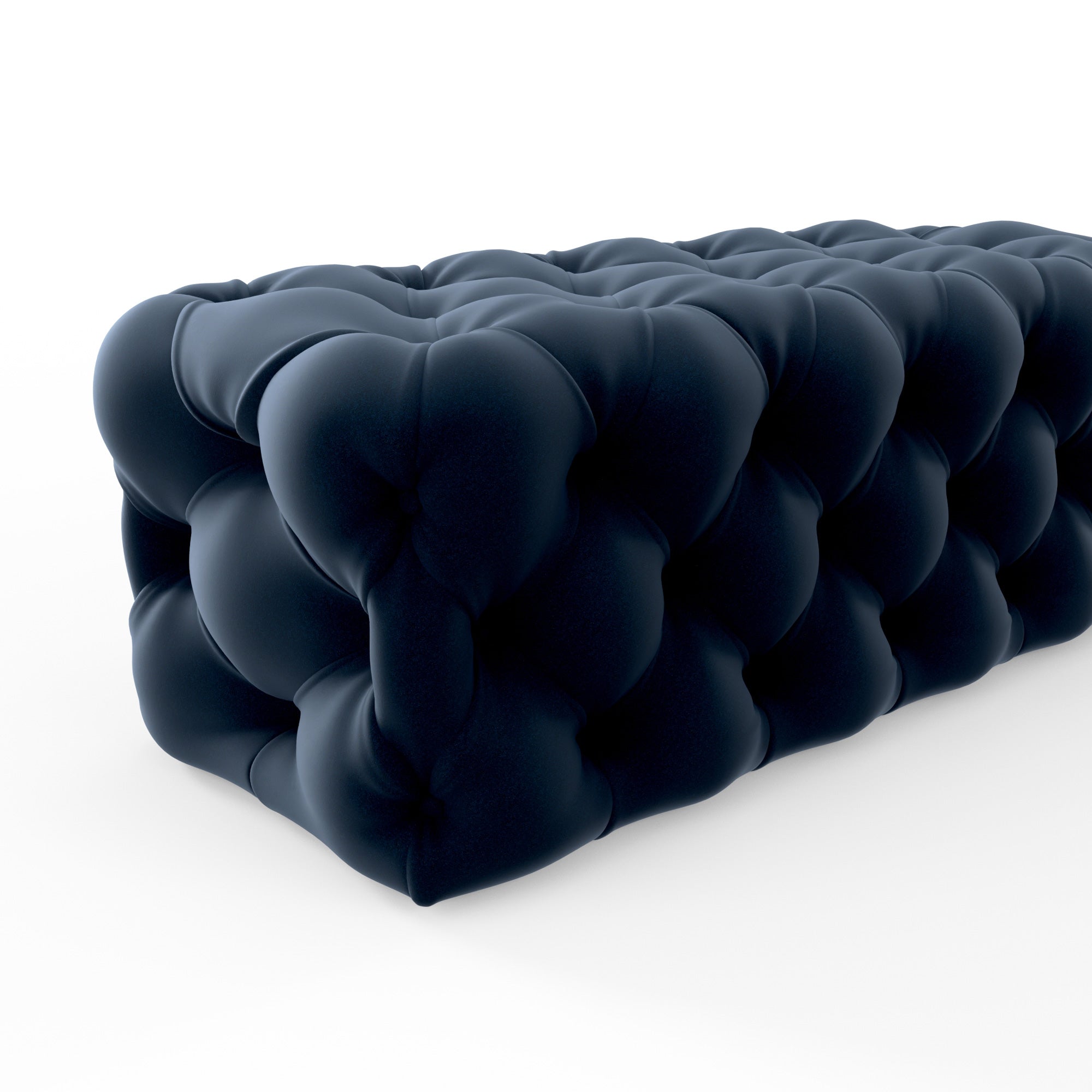 Velvet Tufted Bench - Ottoman