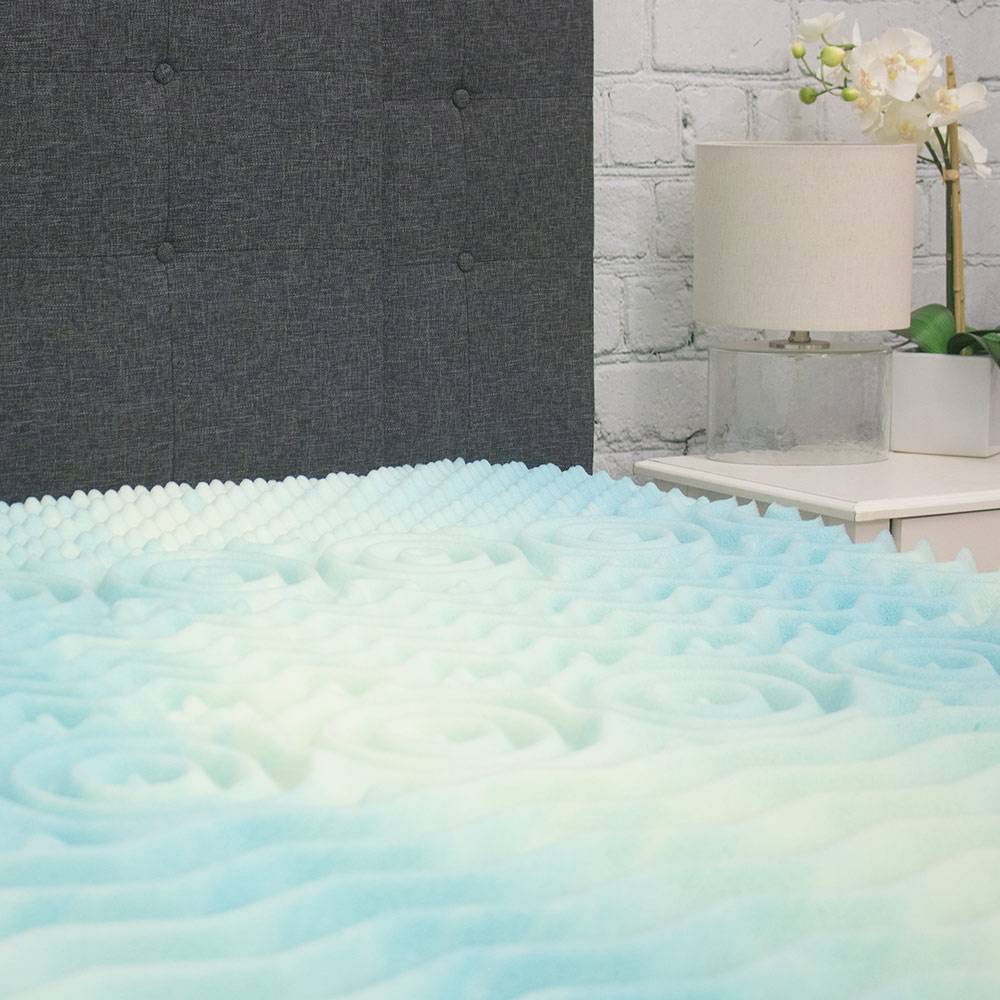 Five Zone Convoluted Memory Foam Mattress Topper