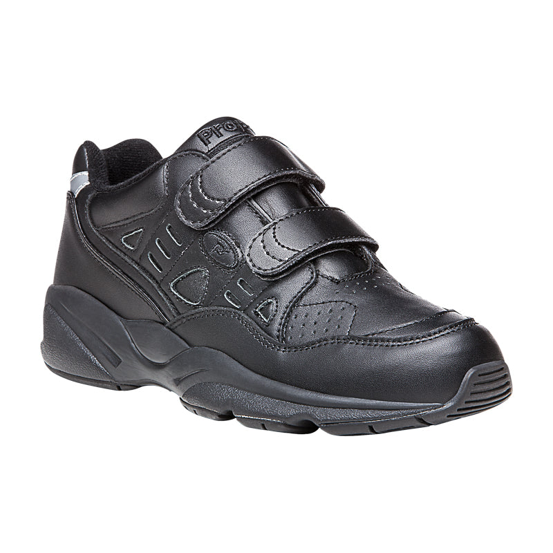 Propet Men Stability Walker Strap M2035 (Black) – Wide Shoes/Simplywide.com