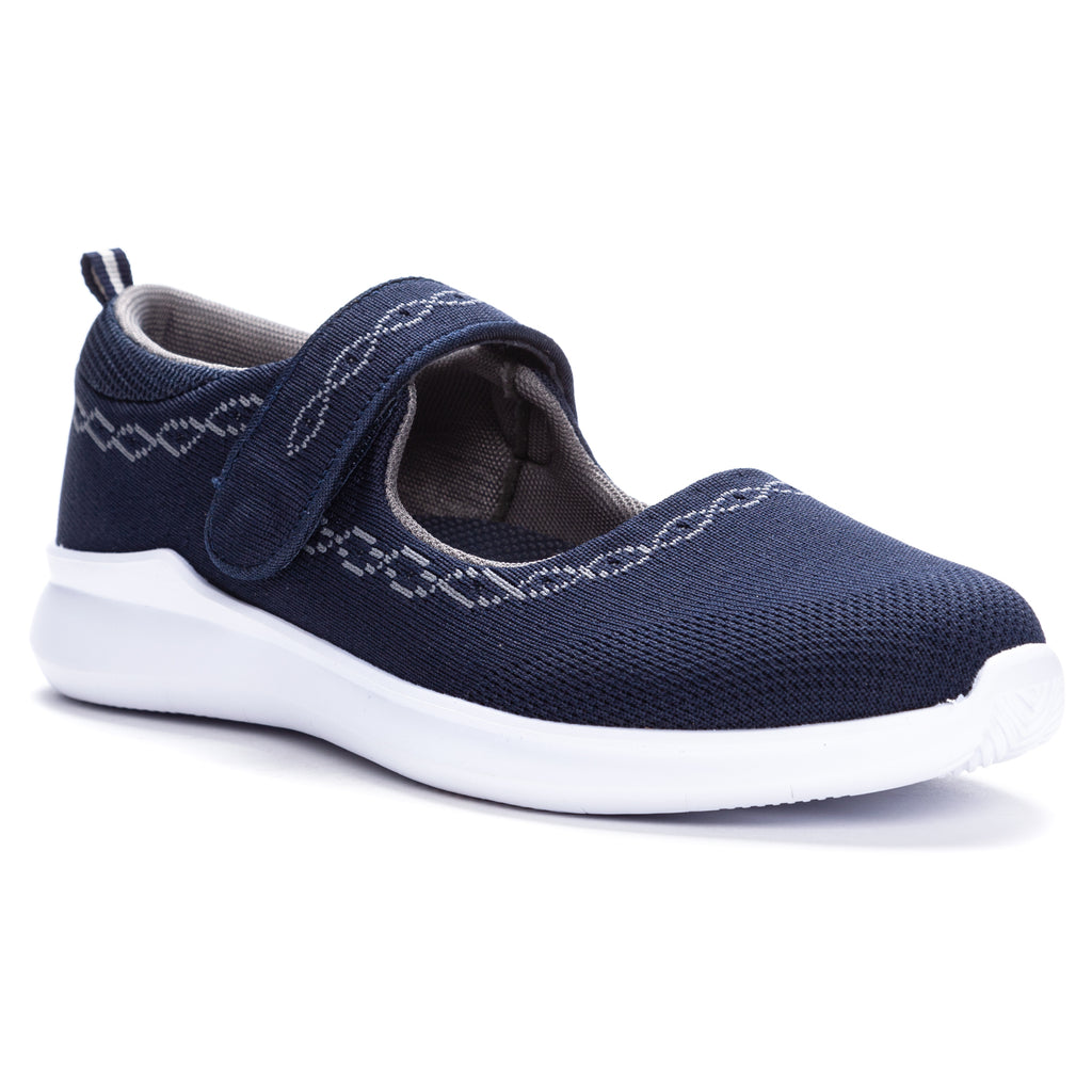 Propet TravelBound Mary Jane WAA053M (Navy) – Wide Shoes/Simplywide.com