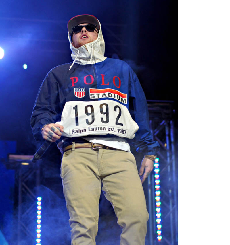 Mac Miller in Polo Stadium Plates Jacket – F As In Frank Vintage