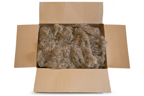 A box of wool insulation