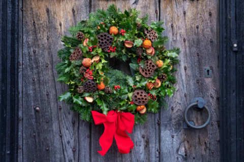 All natural British-grown wreath