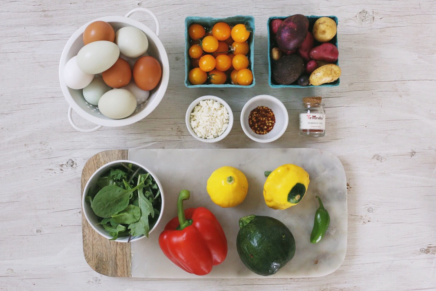 Summer Vegetable Frittata with Haleakala Ruby Red Hawaiian Sea Salt