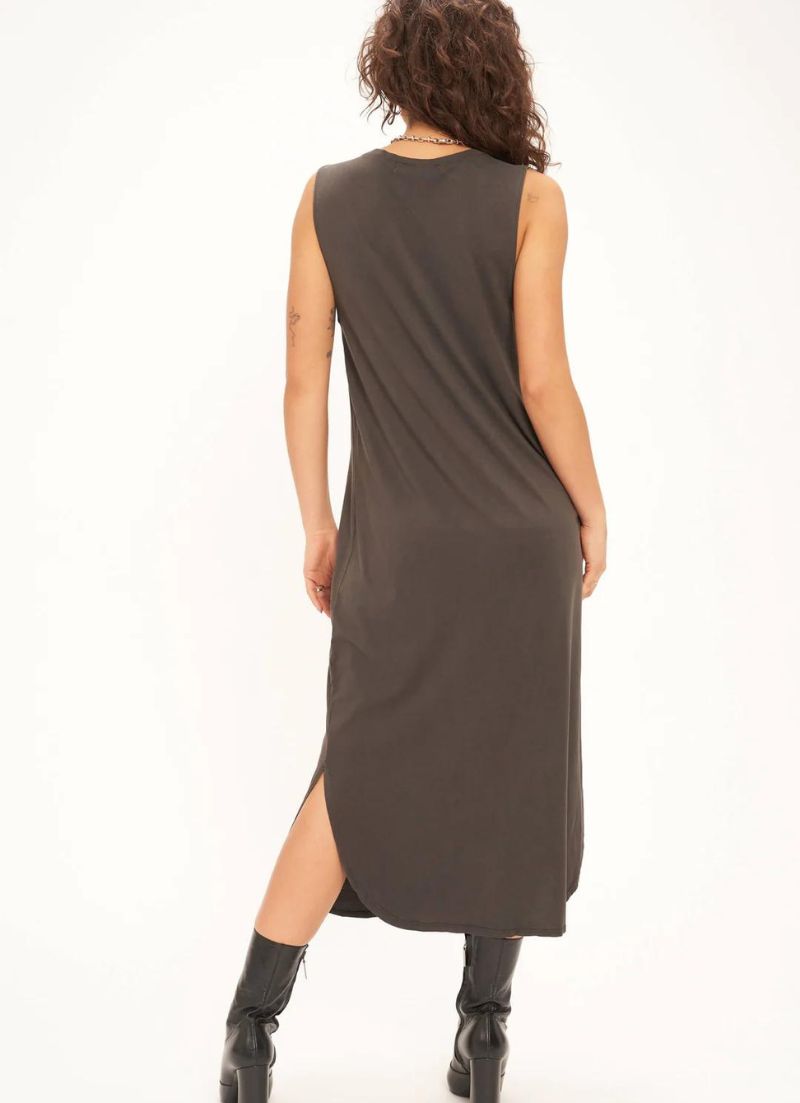 Bamboo Ribbed Tank Dress - Indigo Bay