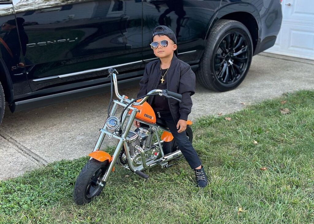 Child Ready For Motorcycle Ride In Safety Gear | HYPER GOGO