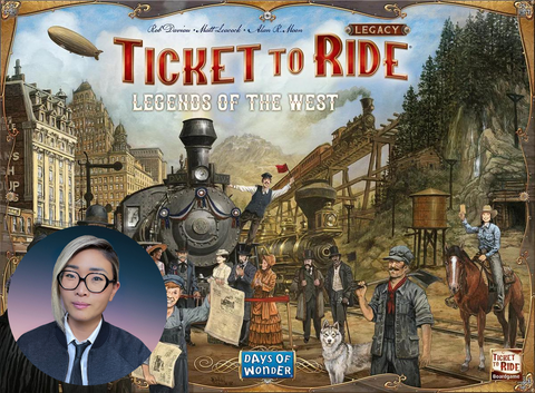 Ticket To Ride Legacy Board Game Cover, with Jane's Photo
