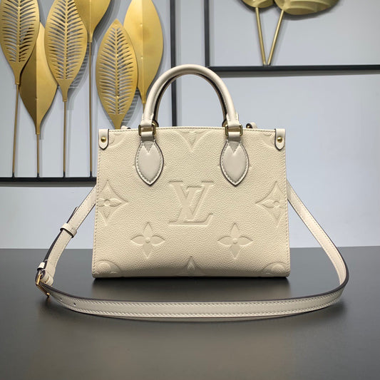 Louis Vuitton Monogram OnTheGo PM, Beige