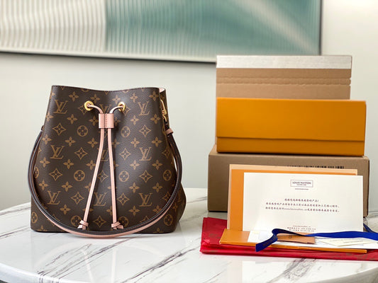 Louis Vuitton, Bags, Louis Vuitton Neonoe Mm Caramel Monogram Bucket Bag