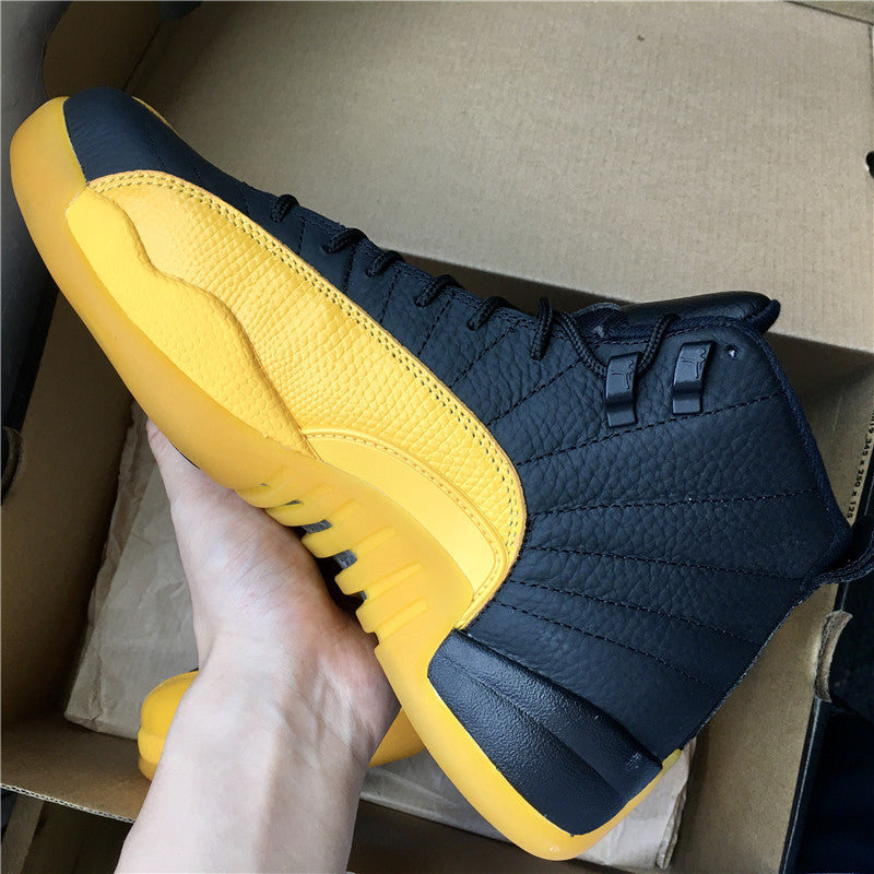 NIKE Air Jordan 12 AJ12 Sport Shoes 隆掳University Gold隆卤