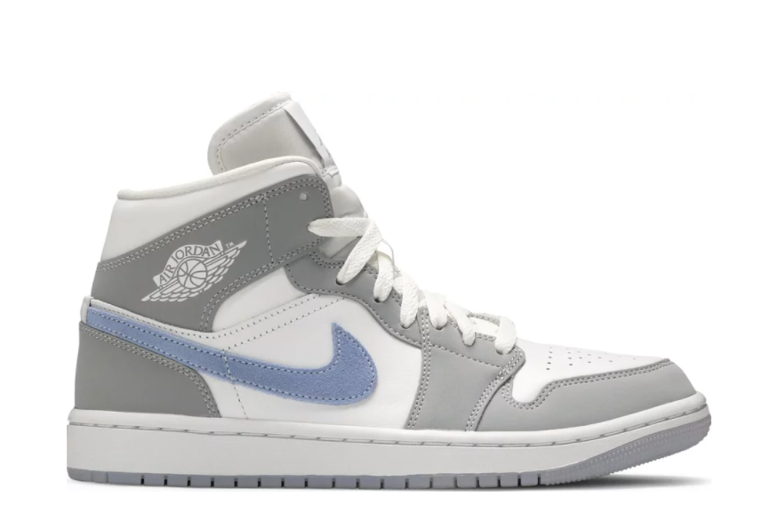 Air Jordan 1 Mid 'Wolf Grey' Women's