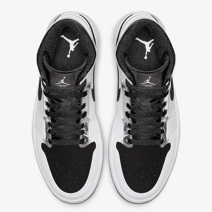 Nike Air Jordan 1 Mid Alternate Think 16 White Silver 554724-121