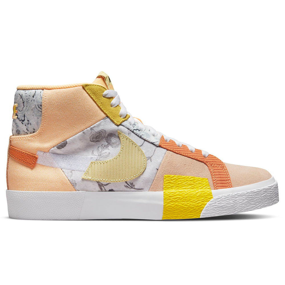 Nike SB Zoom Blazer Mid Premium shoes boarder melon tint/citron tint-white