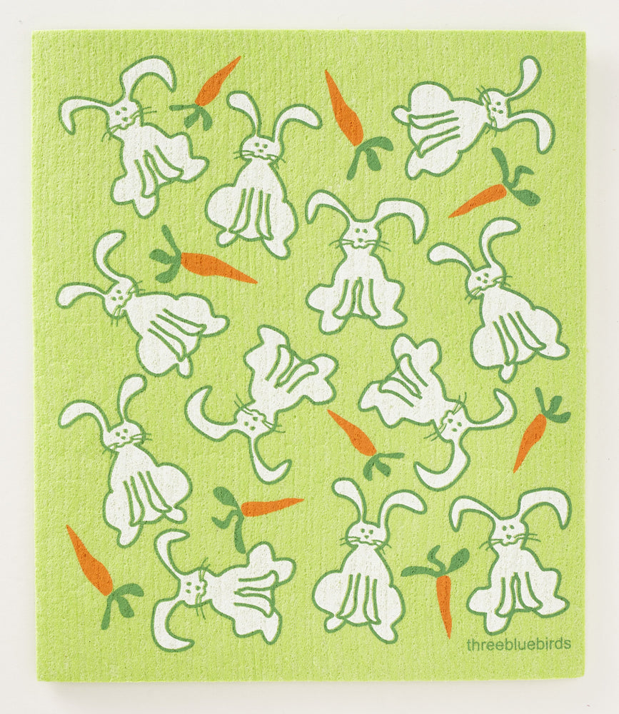 Swedish Dishcloth Set of 3 - Green Birds on a Wire – CoCo B