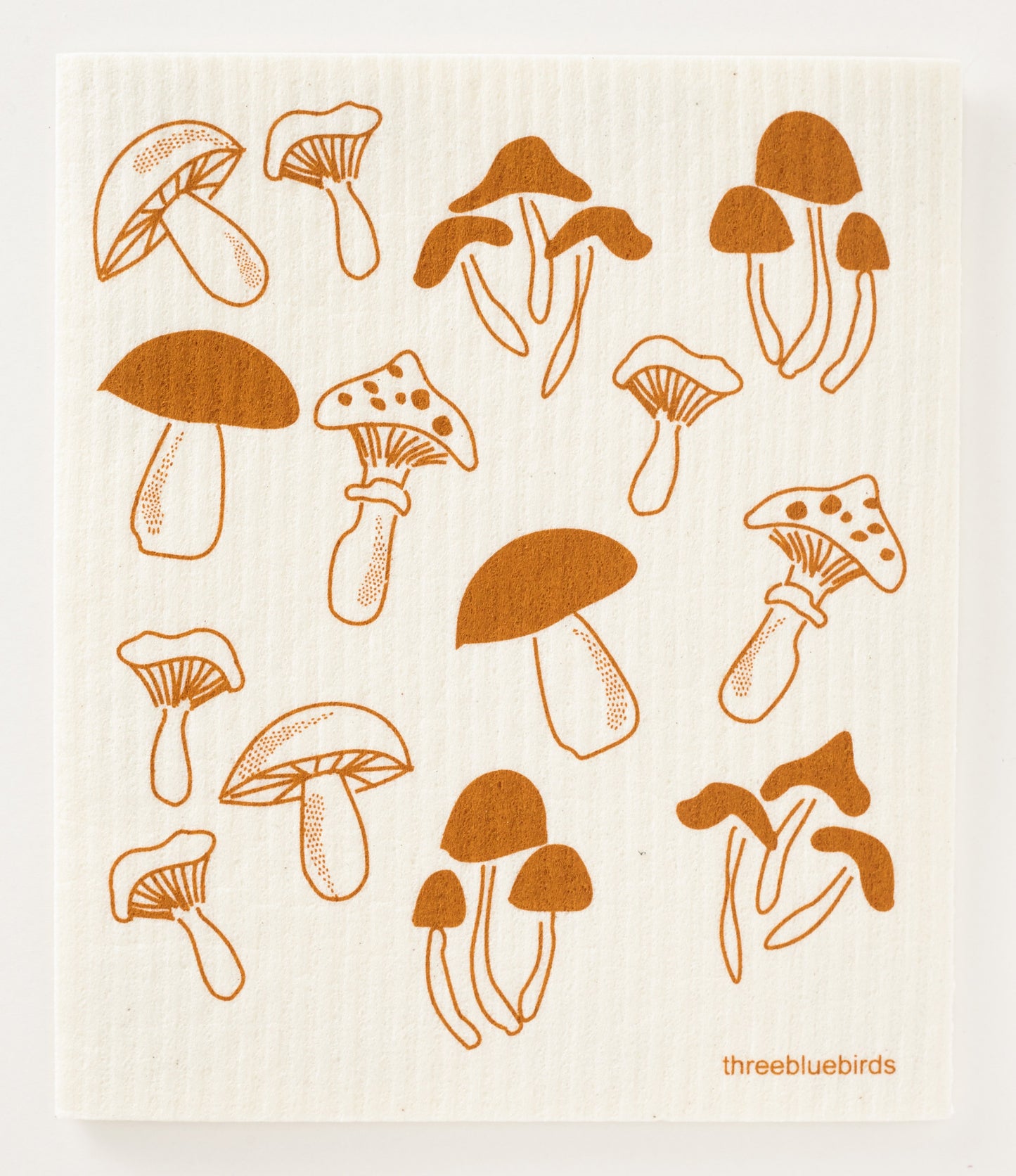 Polyester Modern Super Soft Dish Cloths, Mushroom Moon Math