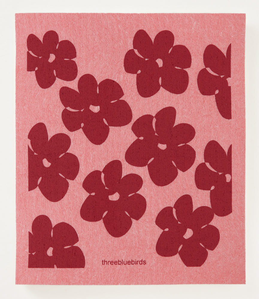Three Bluebirds Swedish Dishcloths - Pink Tulips Swedish Dishcloth –  Fenwick & Oliver