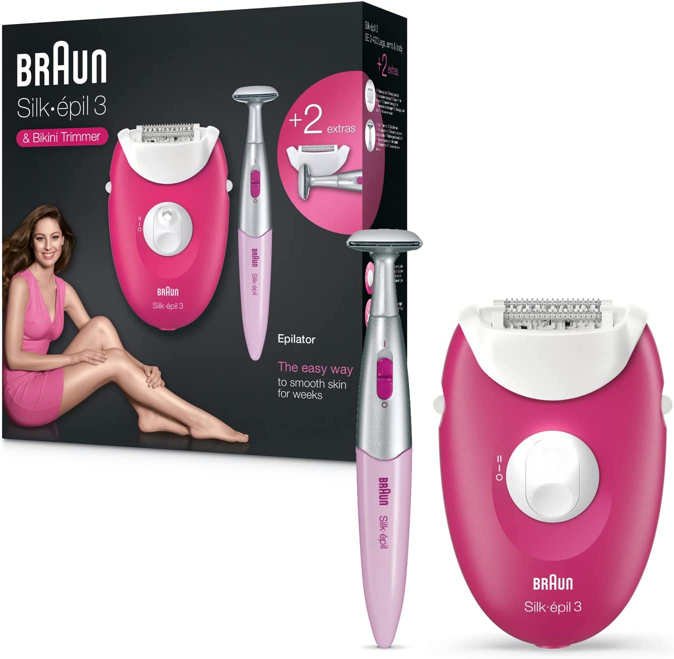 Braun Silk-épil shaver 2 including (3270) 3 with head epilator extras