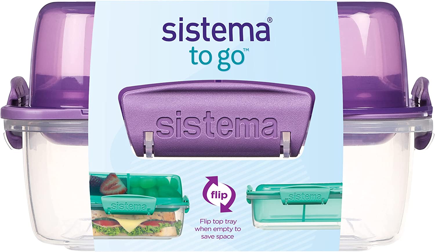 Sistema Food Storage 20 Pc. Set - Green/Purple/Blue