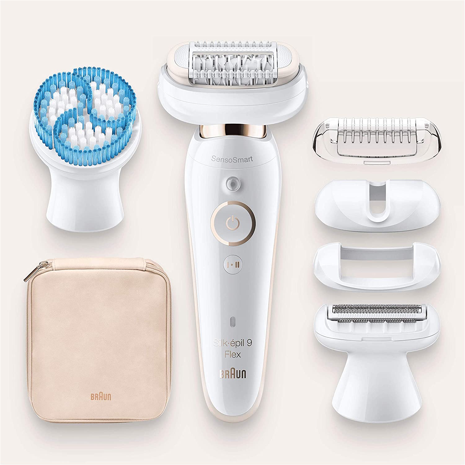 Braun Silk-épil 9 9-558 Wet & Dry epilator with 6 extras incl. face epilator .