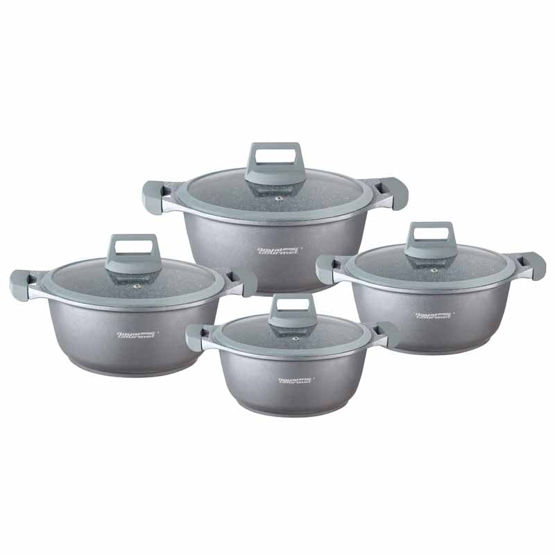 Tognana Cookware Set 8pcs Stone and Wood Line