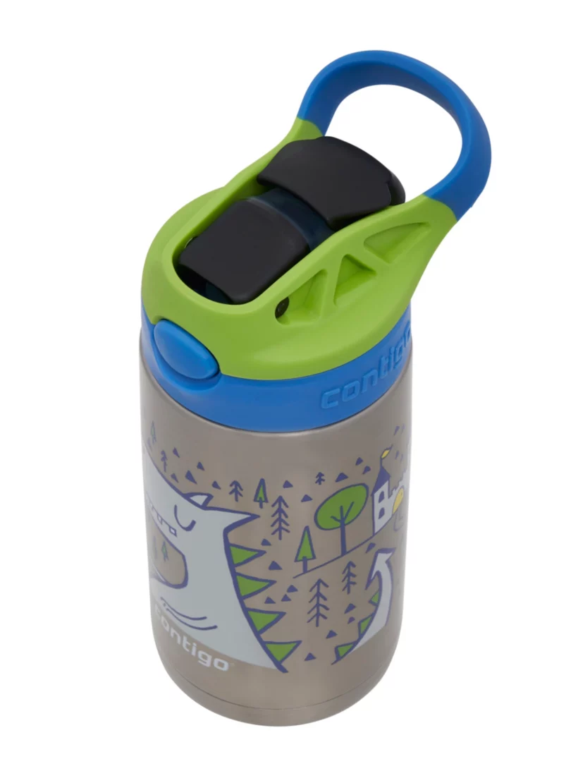 Contigo Easy Clean AUTOSPOUT™ Kids Water Bottle, 420 ml (Dino