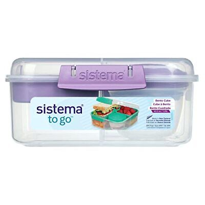 Sistema Bento Lunch To Go1.65L Healthy Eating Work School Lunch Box Yogurt  Pot
