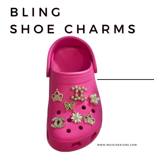 Designer Shoe Charms Dior Crystal