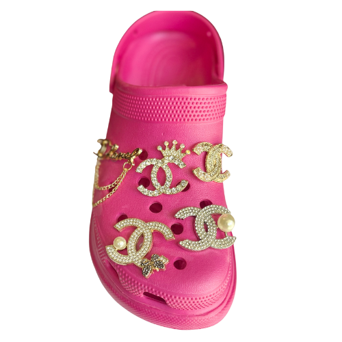 DESIGNER LV CROCS CHARM – Queenlashesco