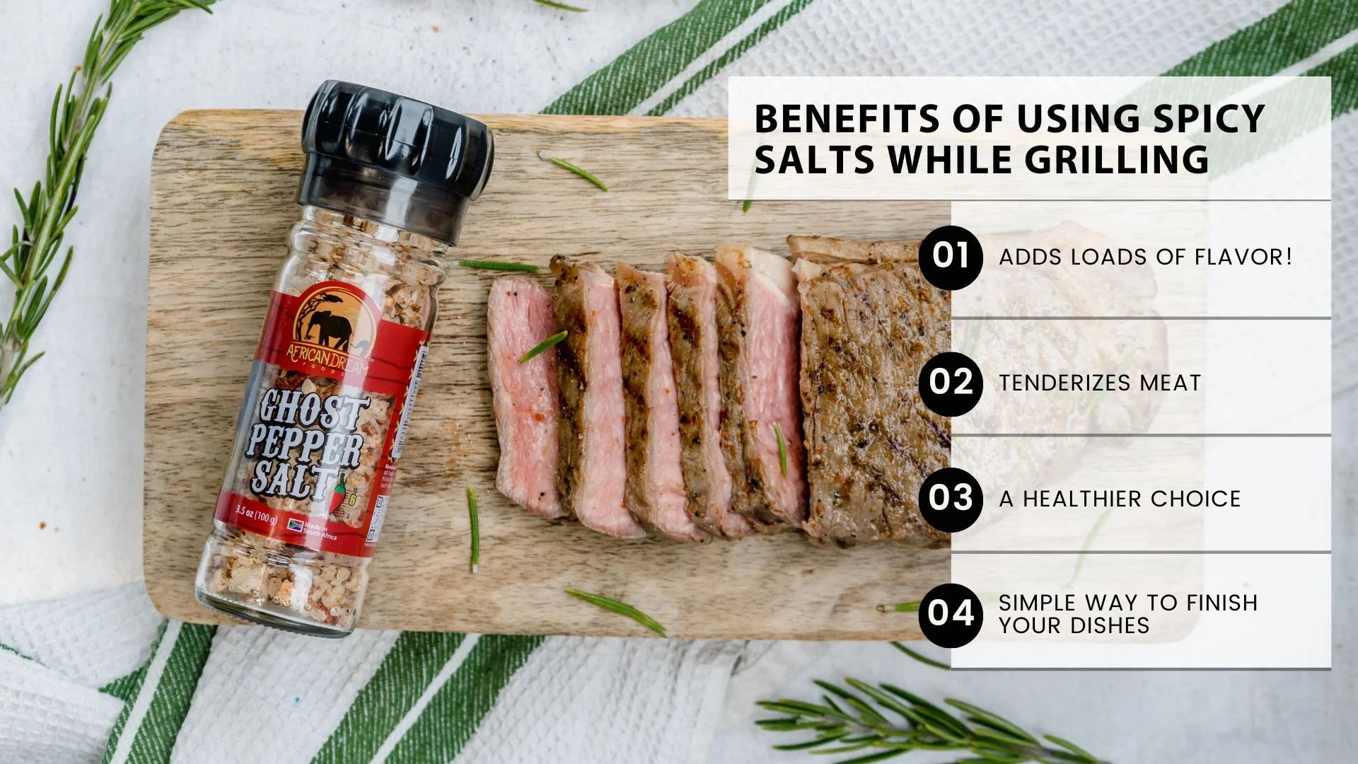 spicy salts and grilling