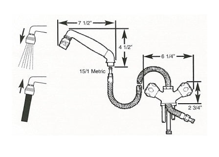 faucet shower combo