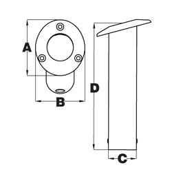 15 degree rod holder