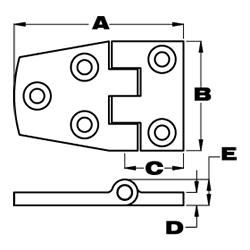 short side hinge